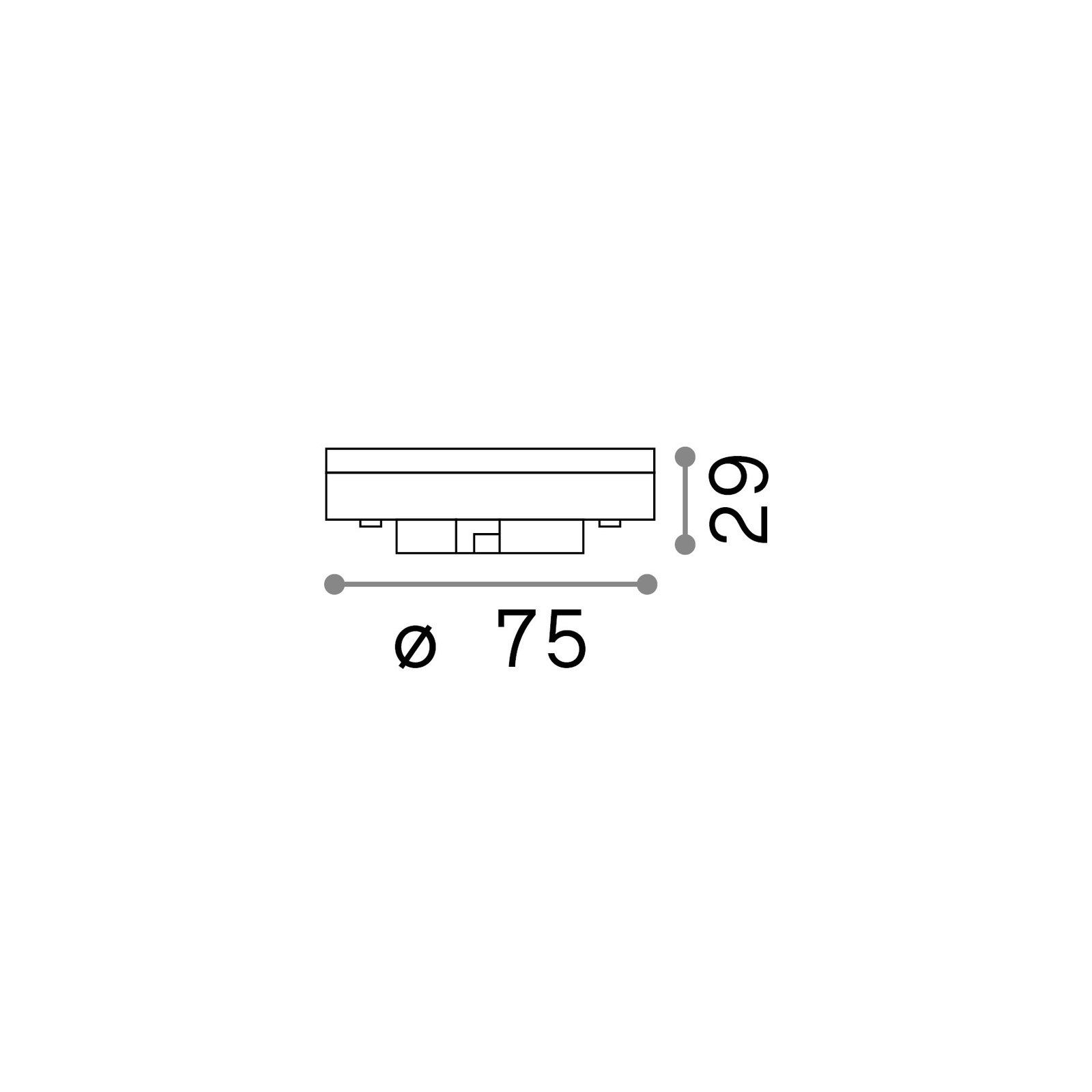 123936 10 Lampadine Gx53 9,5 Watt 3000 K 760 Lm