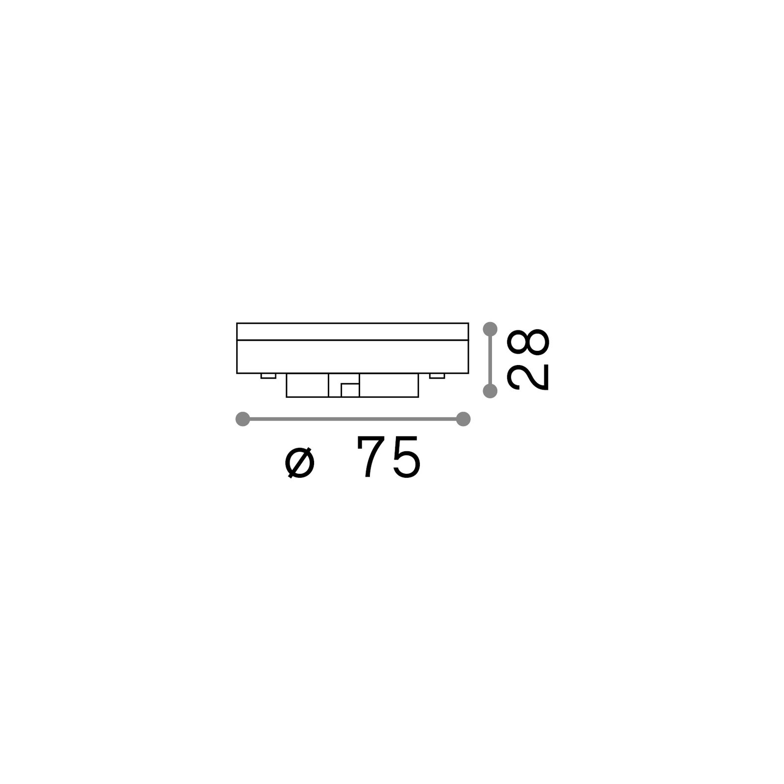 253404 10 Lampadine Gx53 7 Watt 4000 K 600 Lm