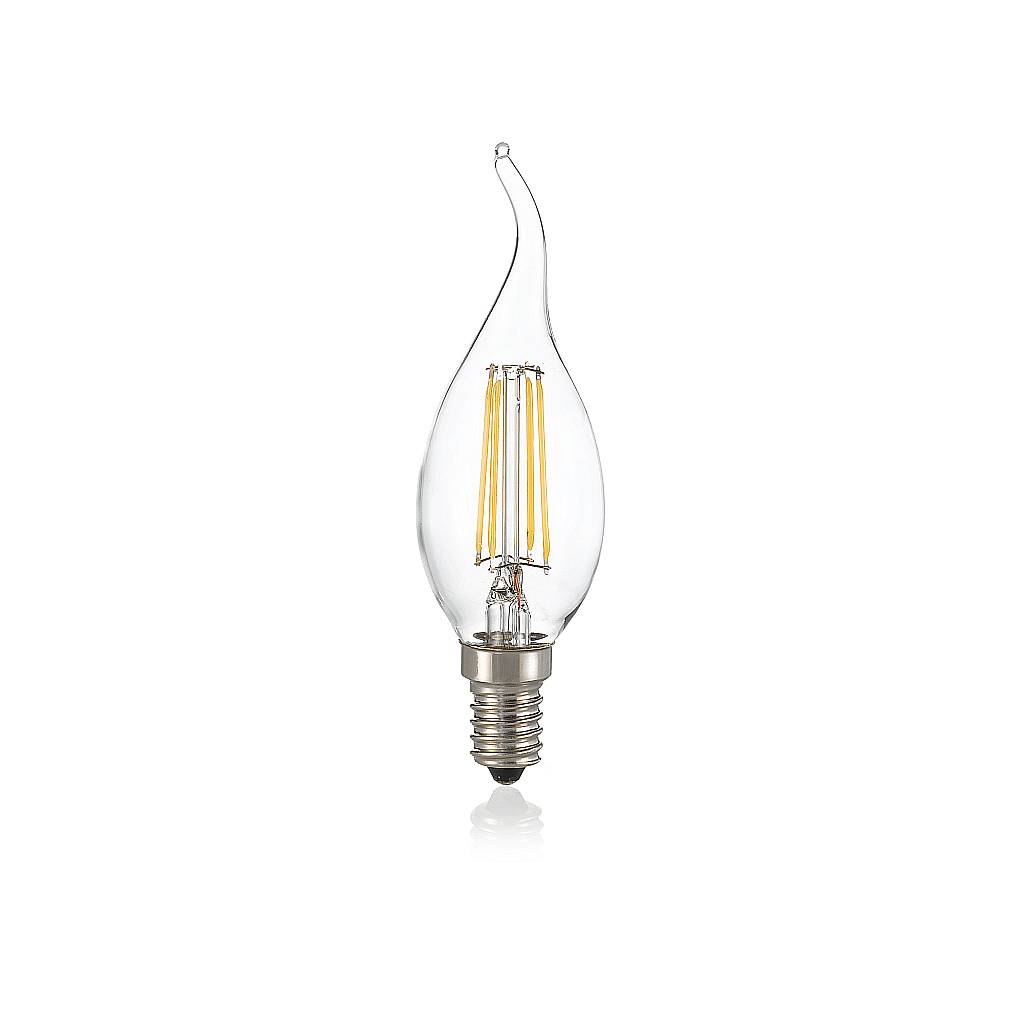 10 Lampadine Led Colpo Di Vento E14 4 Watt 3000K 430 Lm Trasparente