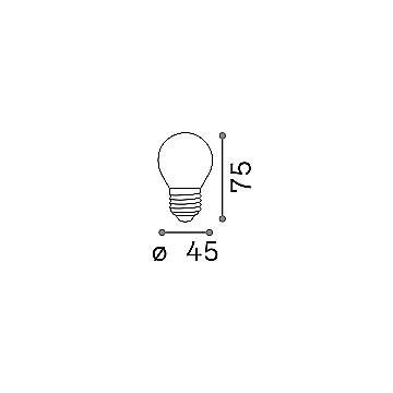 10 Lampadine Led Sfera E27 4 Watt 3000 K 360 Lm Bianca