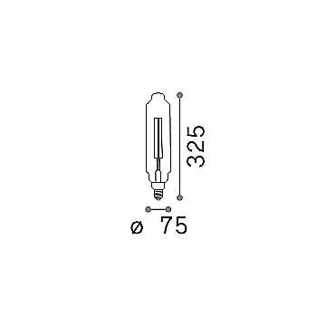Lampadina Led Xl Lineare E27 4 Watt 2200 K 320 Lm Vintage Ambra
