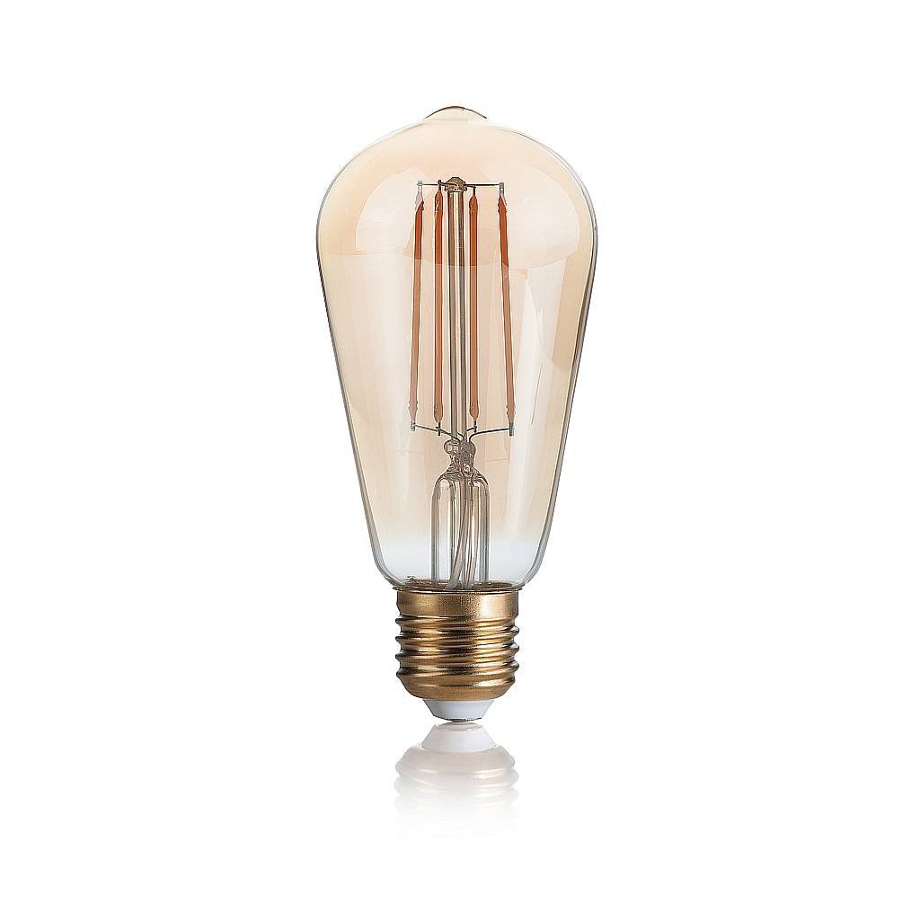 10 Lampadine Led Cono E27 4 Watt 2200 K 300 Lm Vintage Ambra