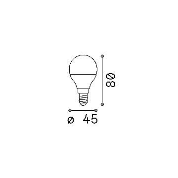 10 Lampadine Led Sfera E14 7 Watt 3000 K 560 Lm Bianca