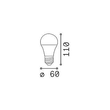 10 Lampadine Led Power Goccia E27 10 Watt 4000 K 850 Lm Bianca