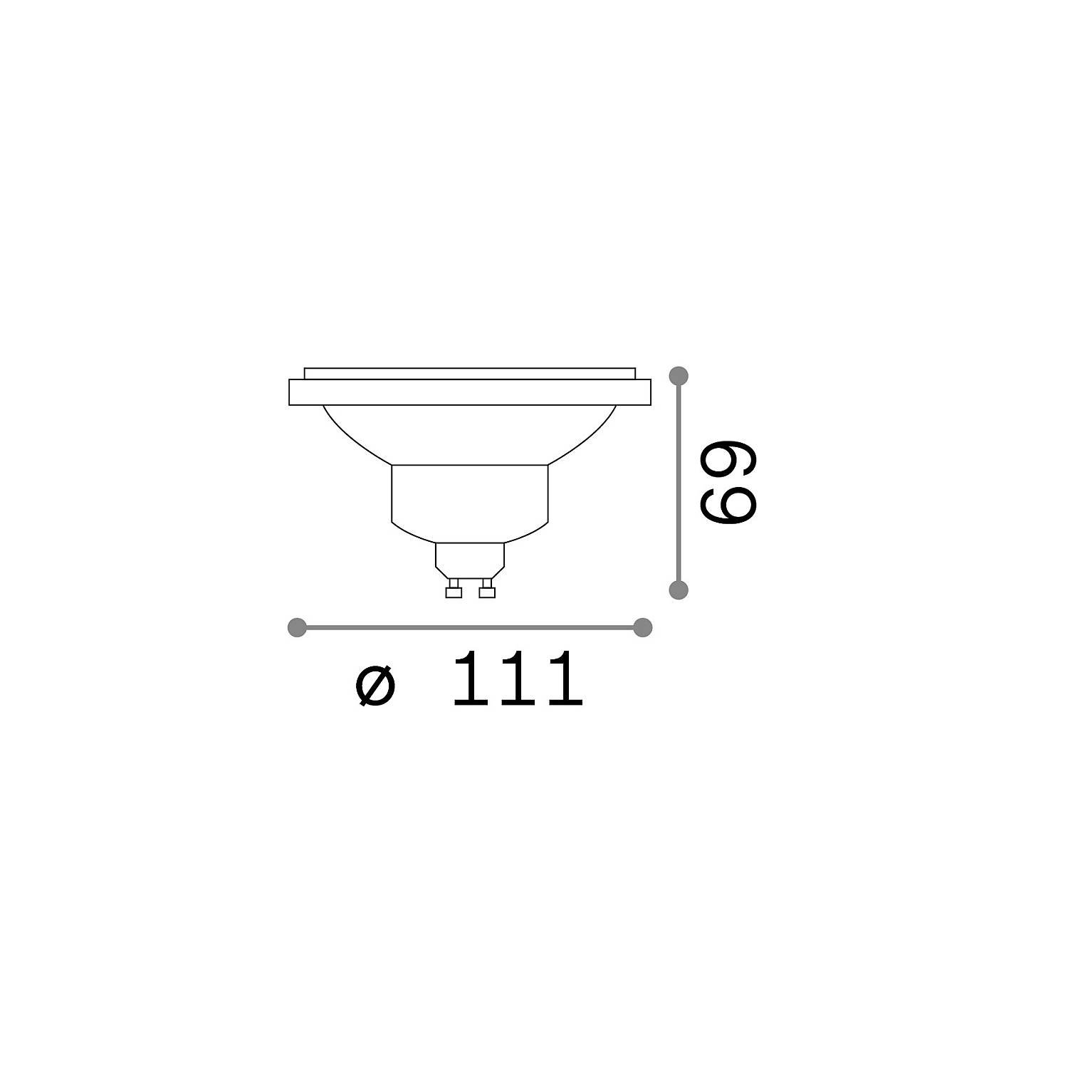 189031 10 Lampadine Gu10 13 Watt 3000 K 950 Lm