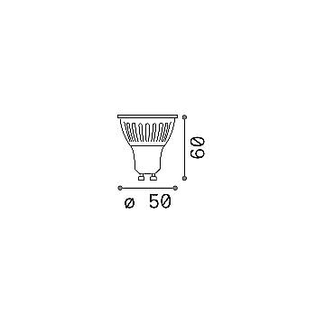 10 Lampadine Gu10 8 Watt 3000 K 1050 Lm