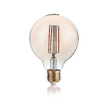 10 Lampadine Led Globo Small D95 E27 4 Watt 2200 K Dimm 300 Lm Vintage Ambra 10 Lampadine Led Globo Small D95 E27 4 Watt 2200 K Dimm 300 Lm Vintage Ambra