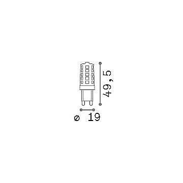 20 Lampadine G9 3,5 Watt 4000K 440Lm Cri80 Dimmerabile