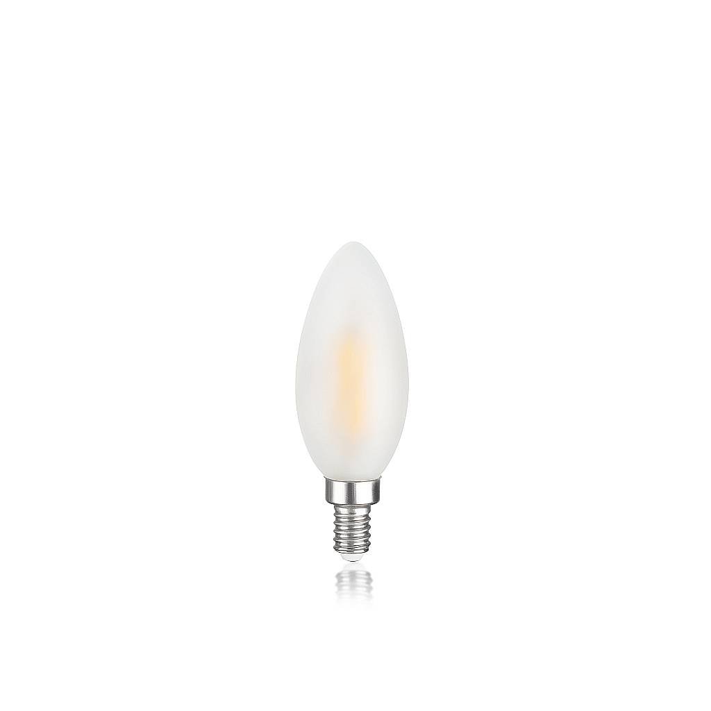 10 Lampadine E14 Oliva 4 Watt 3000K 430Lm Cri80 Satinato