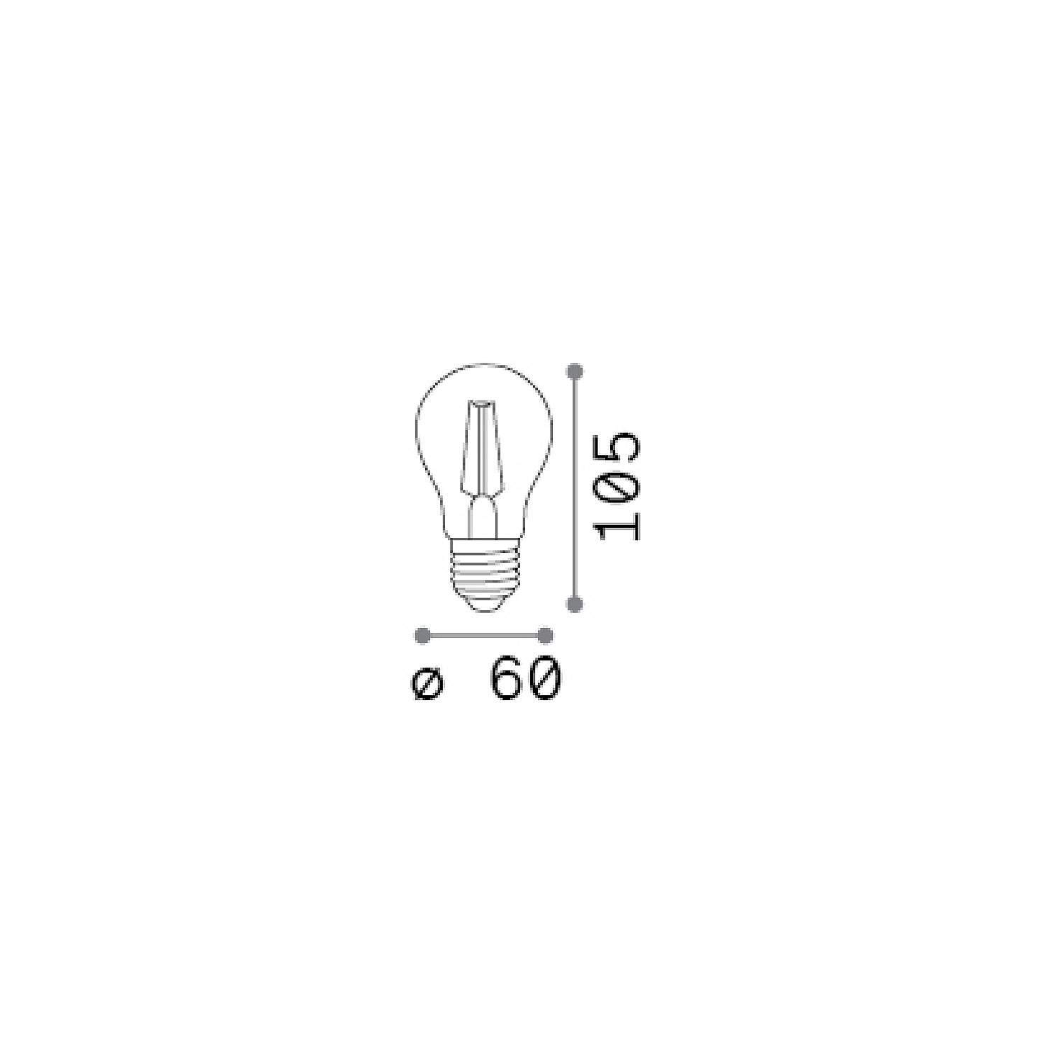 342870 10 Lampadine E27 Goccia 10 Watt 2700K 1200Lm Cri90 Trasparente