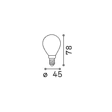 10 Lampadine Led Sfera E14 4 Watt 3000 K 360 Lm Bianca