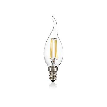 10 Lampadine Led Colpo Di Vento E14 4 Watt 3000K 430 Lm Trasparente