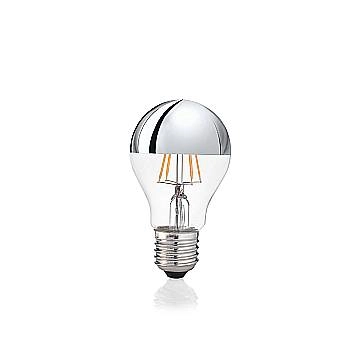 10 Lampadine Led Goccia Classic E27 8 Watt 3000 K 520 Lm Trasparente Cromo
