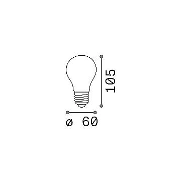 10 Lampadine Led Goccia Classic E27 8 Watt 3000 K 810 Lm Bianca