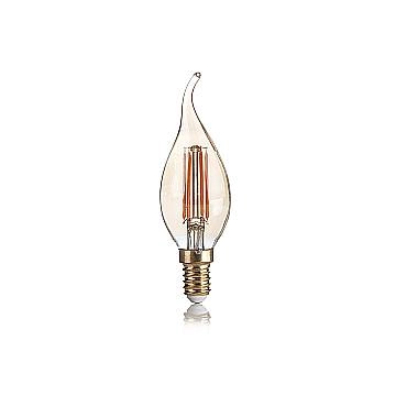 10 Lampadine Led Colpo Di Vento E14 4 Watt 2200 K Vintage Ambra 10 Lampadine Led Colpo Di Vento E14 4 Watt 2200 K Vintage Ambra