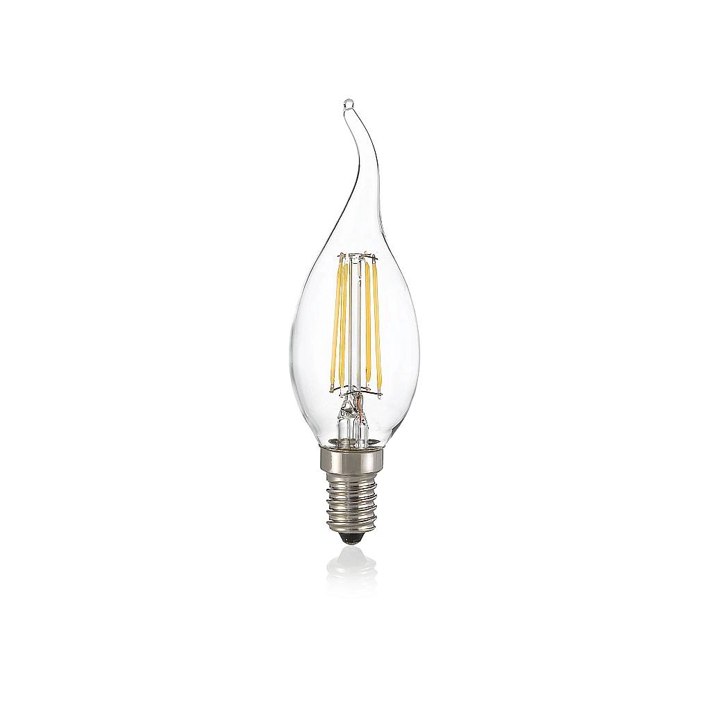 10 Lampadine Led Colpo Di Vento E14 4 Watt 4000K 450 Lm Trasparente