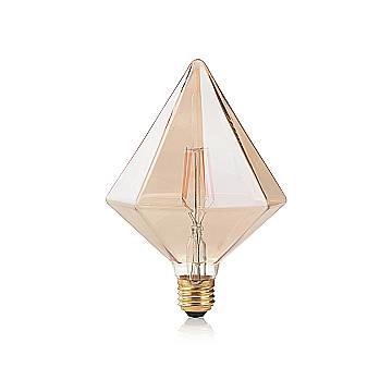 10 Lampadine Led Pyramid E27 4 Watt 2200 K 380 Lm Vintage Ambra