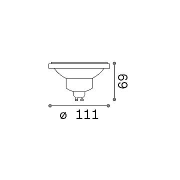 10 Lampadine Gu10 13 Watt 4000 K 1000 Lm