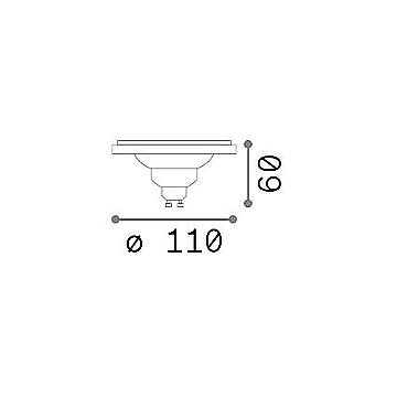 10 Lampadine Gu10 12 Watt 3000K 790Lm Cri90 Dimmerabile