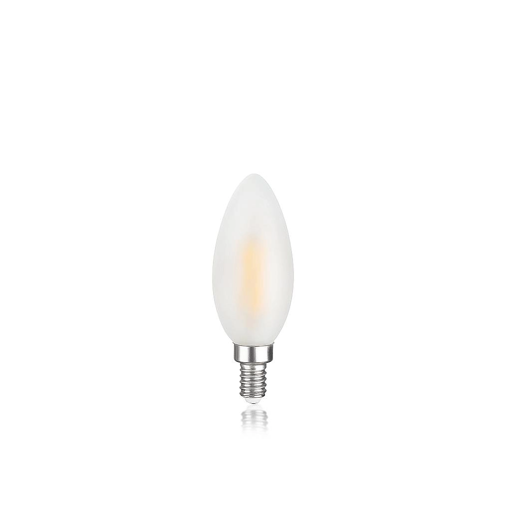 10 Lampadine E14 Oliva 4 Watt 3000K 430Lm Cri80 Satinato