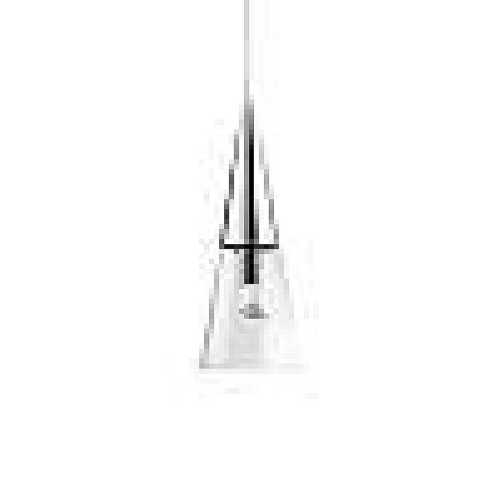 Sospensione Moderna Cono Metallo Cromo 1 Luce E14