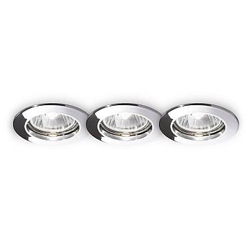 3 Faretti Incasso Moderno Jazz Metallo Cromo 1 Luce Gu10 3 Faretti Incasso Moderno Jazz Metallo Cromo 1 Luce Gu10