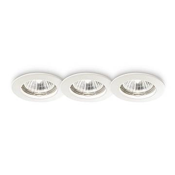 3 Faretti Incasso Moderno Jazz Metallo Bianco 1 Luce Gu10 3 Faretti Incasso Moderno Jazz Metallo Bianco 1 Luce Gu10