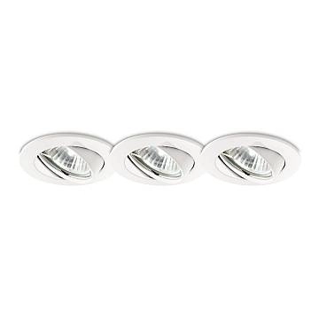 3 Faretti Incasso Swing Metallo Bianco 1 Luce Gu10 3 Faretti Incasso Swing Metallo Bianco 1 Luce Gu10