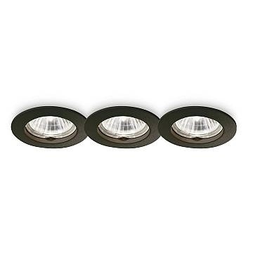 3 Faretti Incasso Moderno Jazz Metallo Nero 1 Luce Gu10 3 Faretti Incasso Moderno Jazz Metallo Nero 1 Luce Gu10