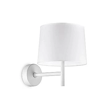 Appliques - Lampade Da Parete Set Metallo Bianco 1 Luce E27
