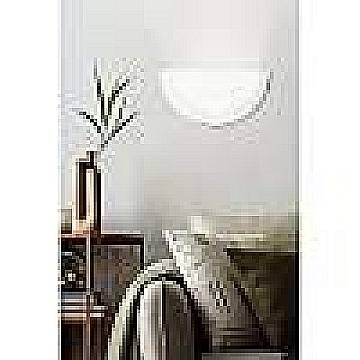 Applique Contemporanea Planet 1 Acciaio Bianco 1 Luce E27