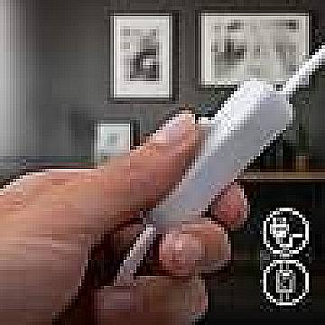 Lampada Da Tavolo Moderna Prep Metallo Bianco Legno E14