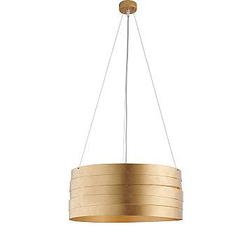 Sospensione Moderna 3 Luci Mambo Fasce Circolari Ferro Oro