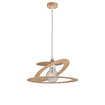 Sospensione Moderna 1 Luce Ferro Taglio Laser Oro Serie Geko