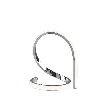 Lumetto Moderno Infinity Luce Led Integrata Metallo E Alluminio Cromo Lumetto Moderno Infinity Luce Led Integrata Metallo E Alluminio Cromo