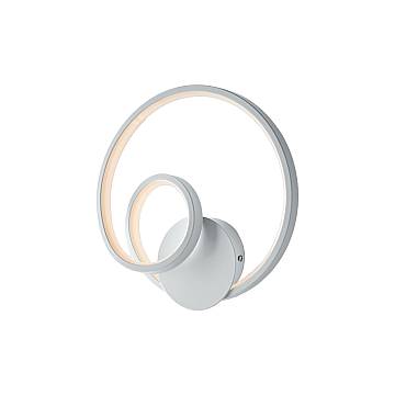 Applique Moderna Malena Con Led Integrato Metallo E Alluminio Bianco