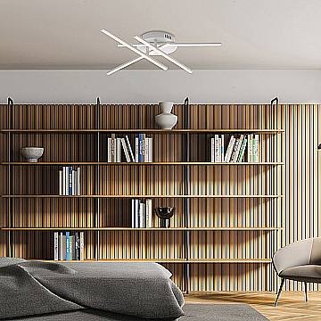 Plafoniera Moderna Mikado Led Integrato 40 W Orientabile