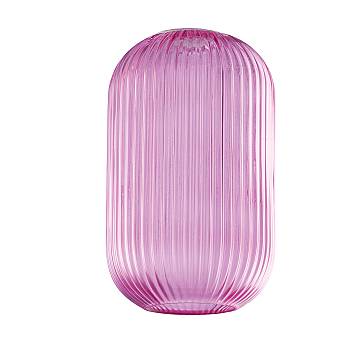 Diffusore In Vetro Rosa Effetto Plisse'