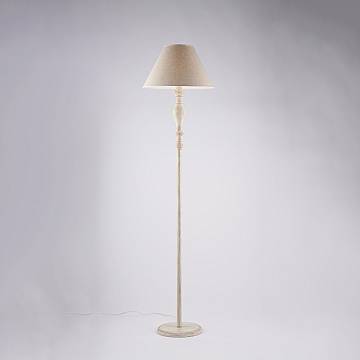 Piantana Shabby Chic Cascina Bianco Tortora Vintage 1 Luce E27