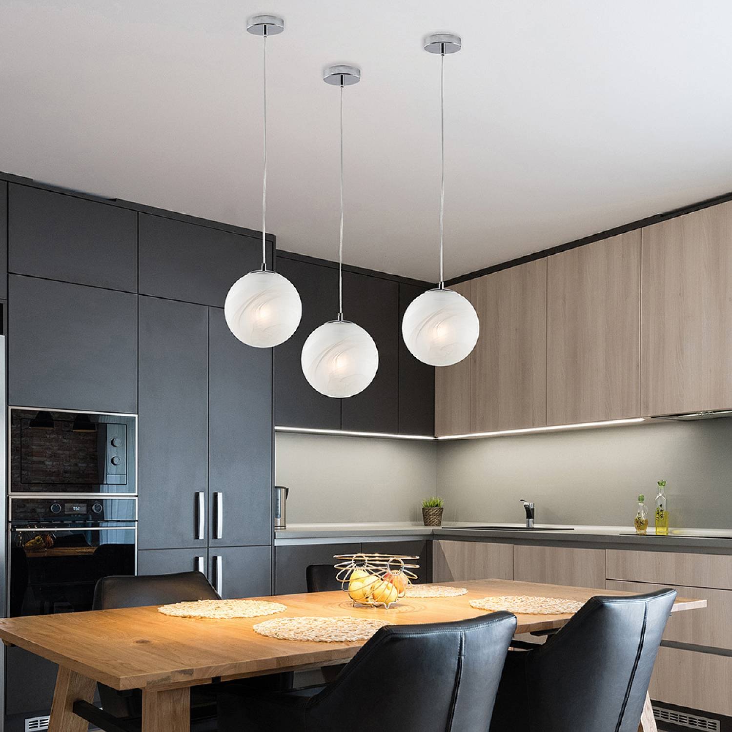 Sospensione Contemporanea Olaf Metallo Cromo 1 Luce E27 BL294-S1-CR