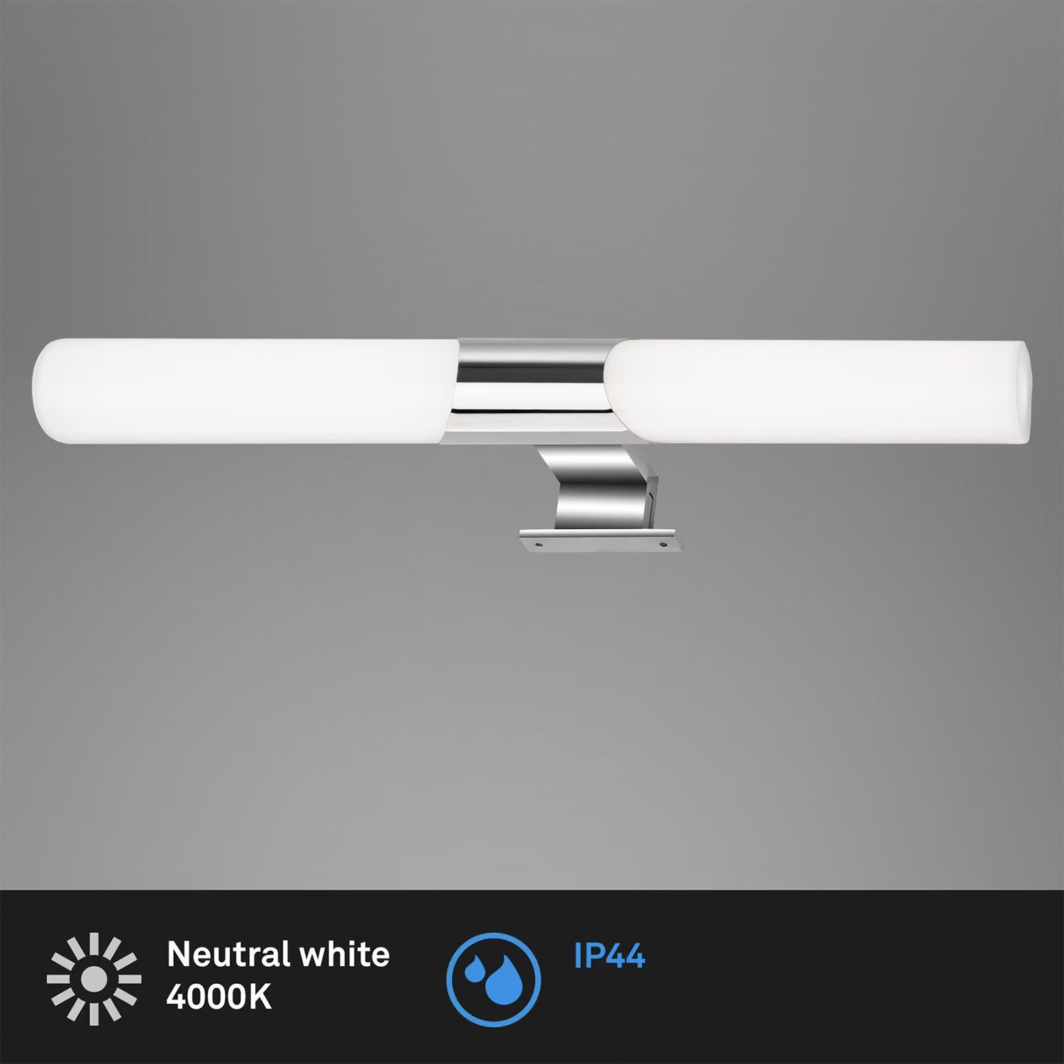 Applique Moderno Klak Metallo Cromo Led 12W Ip44 2113118