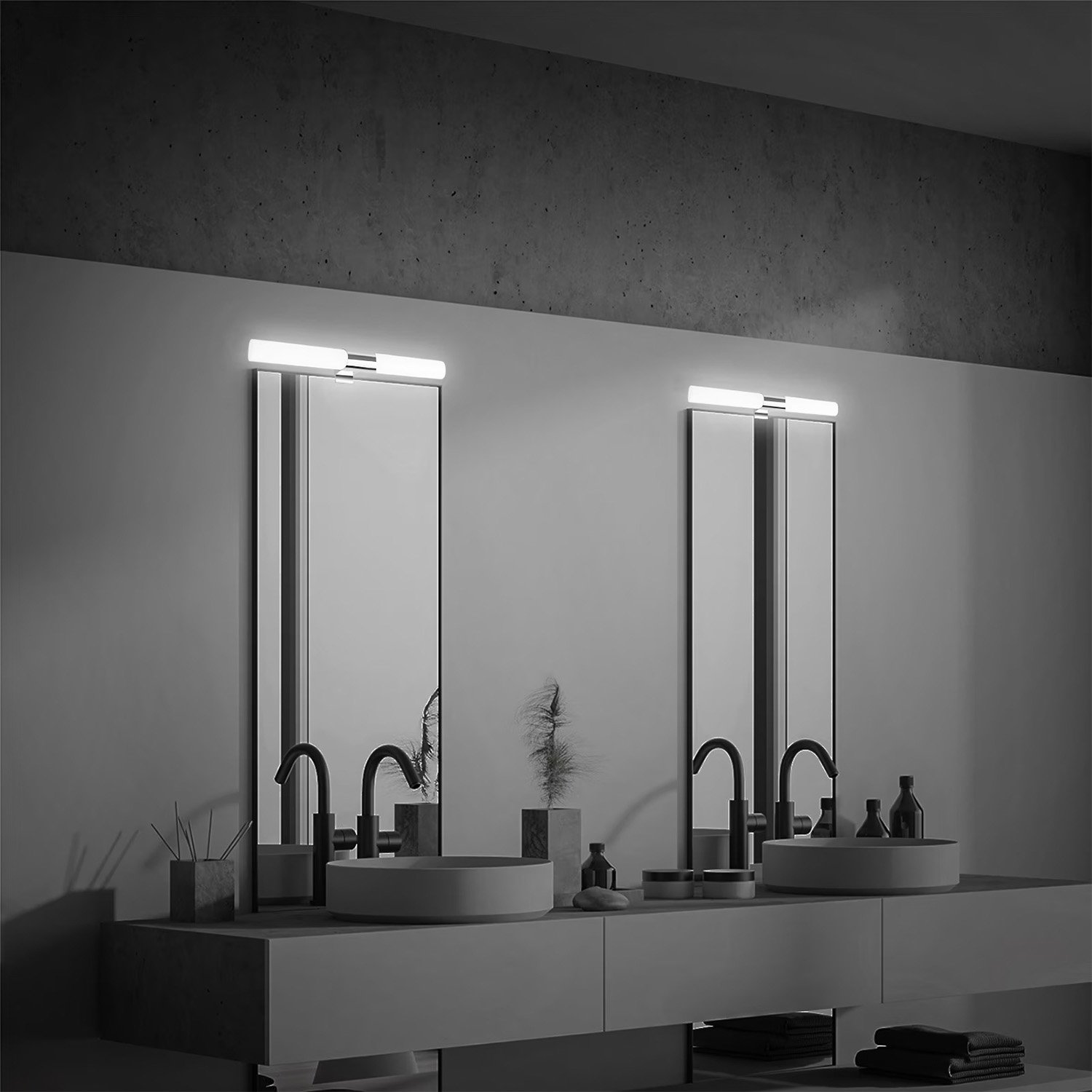 Applique Moderno Klak Metallo Cromo Led 12W Ip44 2113118