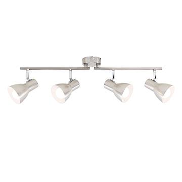 Spot Moderno Cup Metallo Nickel Satinato 4 Luci E14
