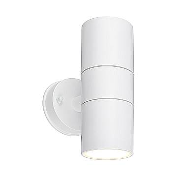 Applique Esterno Moderno Zid Plastica Bianco 1 Luce Gu10