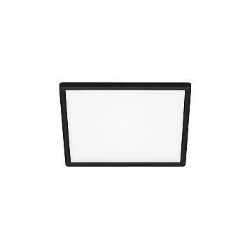 Plafoniera Moderna Slim Plastica Nero Led 18W 4000K