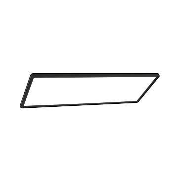 Plafoniera Moderna Slim Plastica Nero Led 22W 4000K