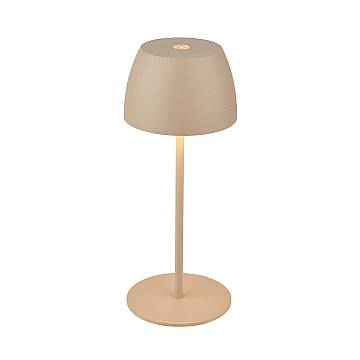 Lampada Da Tavolo Moderna Serina Mini Plastica Beige Led Integrato 2,5W 2700K Lampada Da Tavolo Moderna Serina Mini Plastica Beige Led Integrato 2,5W 2700K