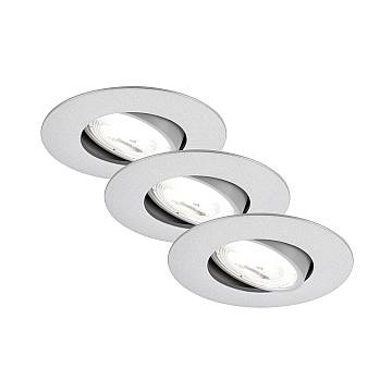 Faretto Incasso Kulana A Plastica Cromo Opaco Led Integrato 2W 4000K