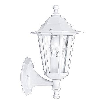 Applique Esterno Classica Laterna 5 Alluminio Bianco 1 Luce E27