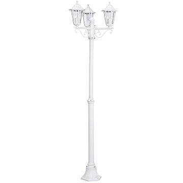 Lampione Esterno Classico Laterna 5 Alluminio Bianco 3 Luci E27 Lampione Esterno Classico Laterna 5 Alluminio Bianco 3 Luci E27